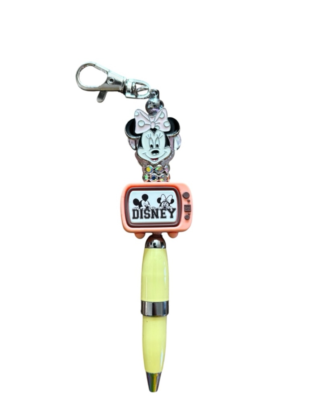 Disney Minnie Mouse Keychain Pen Handmade By AB INKS HANDMADE EXPRESSIONS
